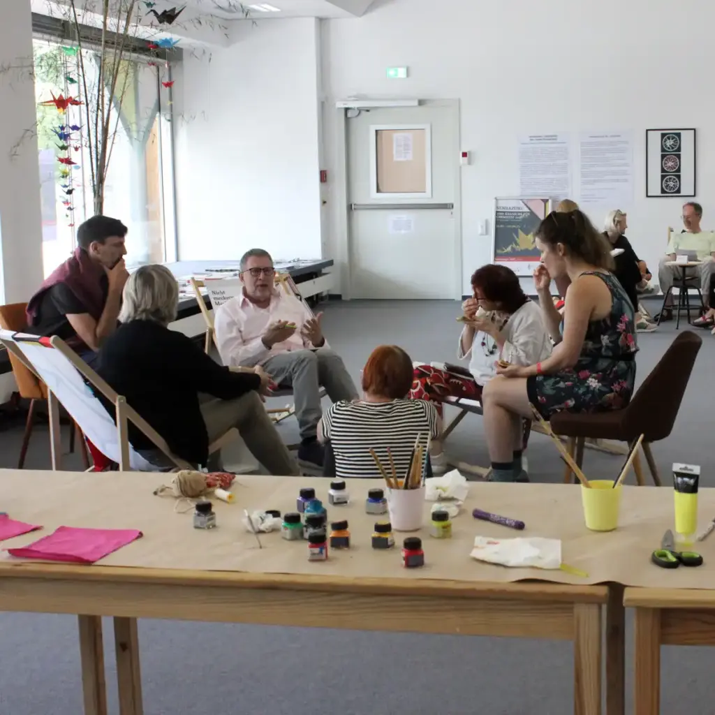 KiTA-GLOBAL Werkstatt-Treffen 2025: IDGs in der Kita – Tag 3 im Open Space in Chemnitz: Die Teilnehmenden in der Session 2