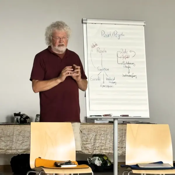 Karl-Heinz Bittl erklärt das ATCC-Modell beim Werkstatt-Treffen 2026 im Tagungshaus Lebensbogen nahe Kassel